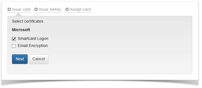 Axidian CertiFlow Documentation > Smart card issuance > selectionofcertificates.png