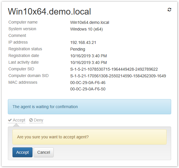 Indeed Certificate Manager 5.7.0 Documentation > Search for and adding > agentaccept.png
