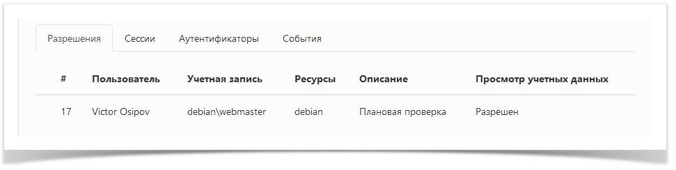 Indeed Privileged Access Manager 2.0 Documentation > Пользователи > UsersPermissions.png