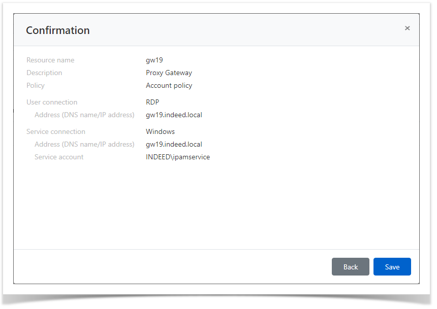 Indeed Privileged Access Manager 2.0 EN Documentation > Basic operations with resources > ResourcesAdd7.png