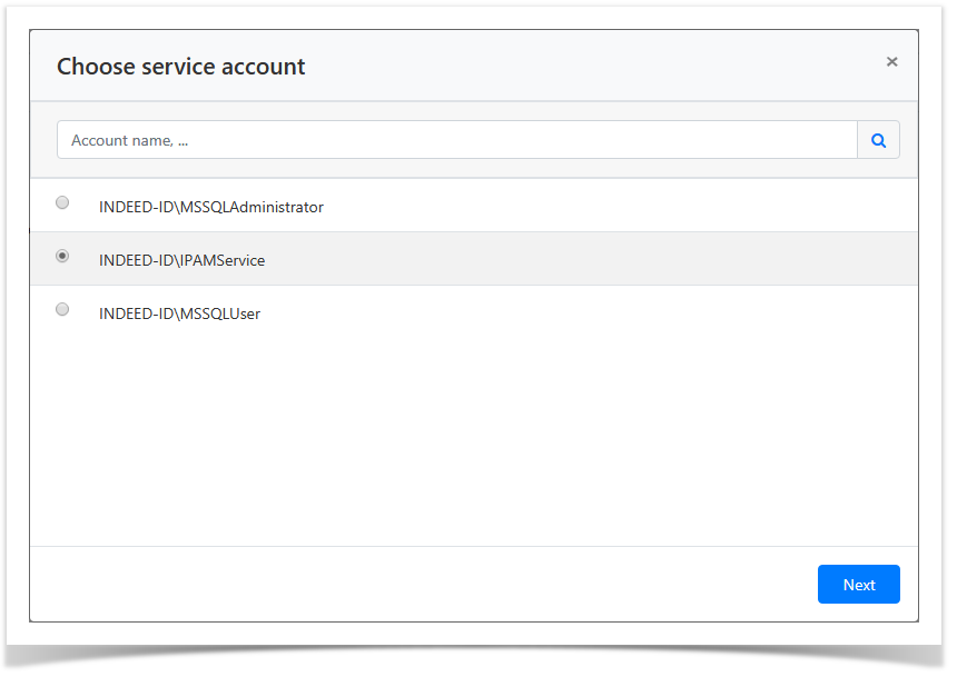 Indeed Privileged Access Manager 2.1 EN Documentation > Domain states management > DomainsRestore1.png