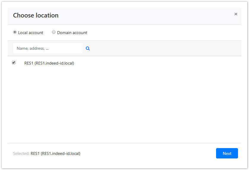 Indeed Privileged Access Manager 2.1 EN Documentation > Basic operations with accounts > AccountsAddAccount1.png