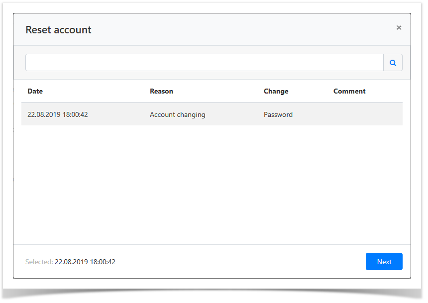 Indeed Privileged Access Manager 2.1 EN Documentation > Account states management > AccountsRestore.png