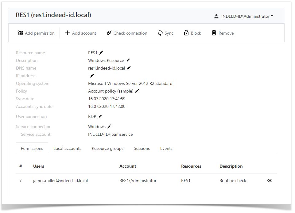 Indeed Privileged Access Manager 2.2 Documentation > Resources > ResourceProfile.png