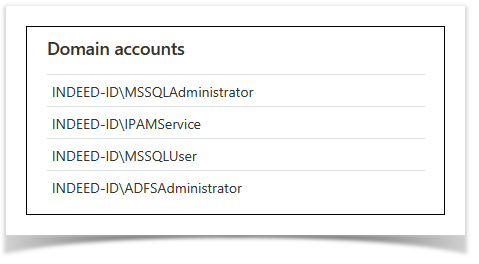 Indeed Privileged Access Manager 2.2 Documentation > Domains > DomainsAccounts.png